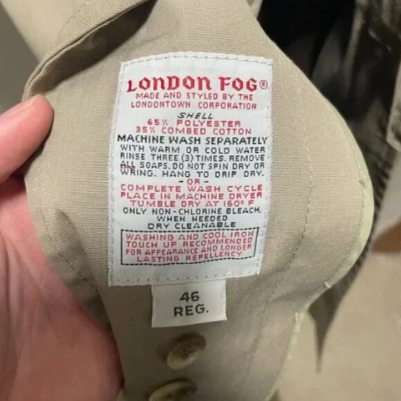 London Fog Maincoats 80s Vintage Trench Coat